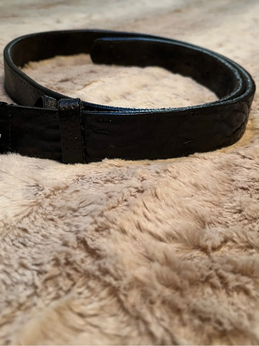 Gucci Black Leather Belt with Silver Double G Buckle